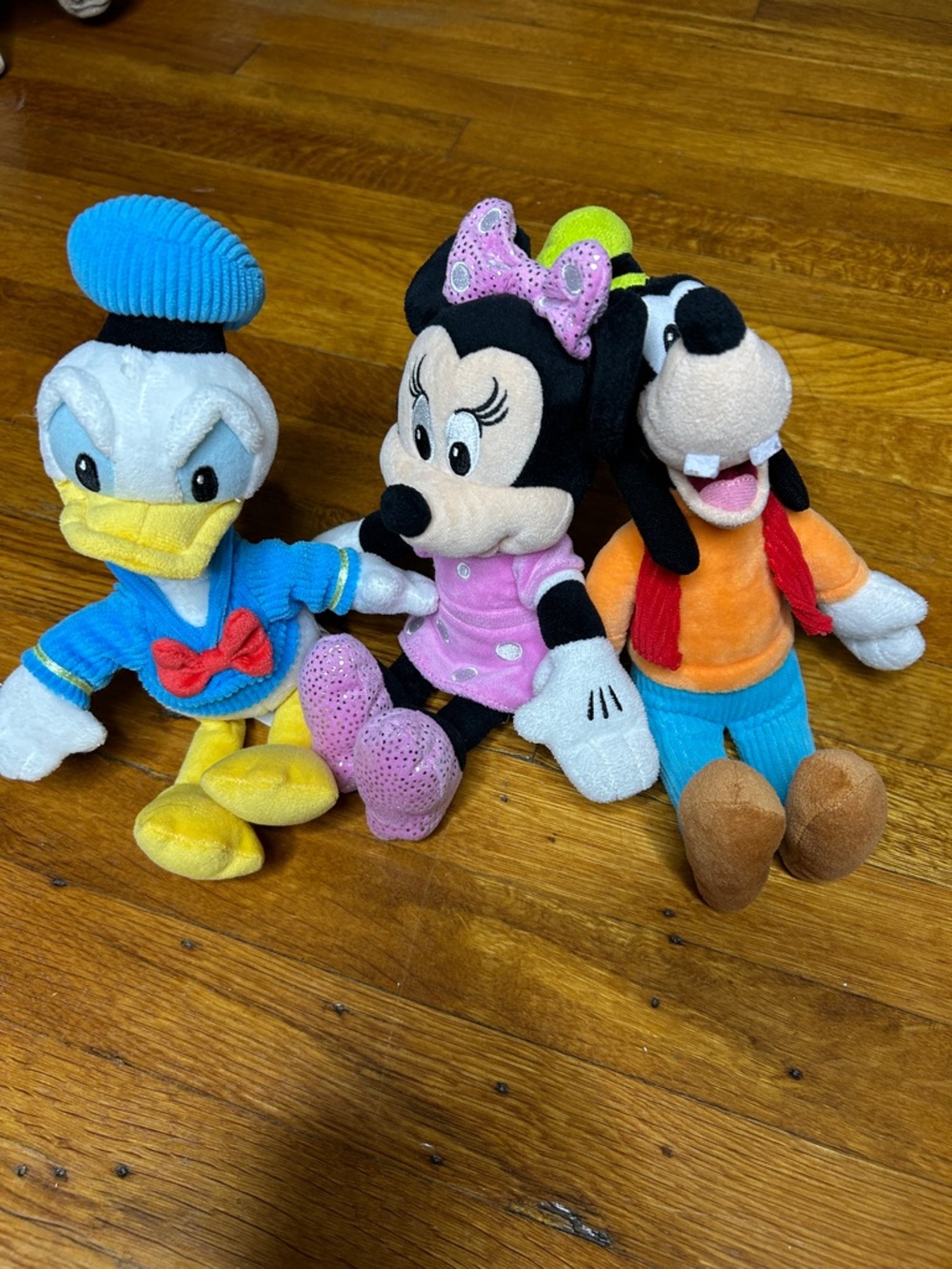 Collectible Disney Plush Toys Set of 3 Like New Condition